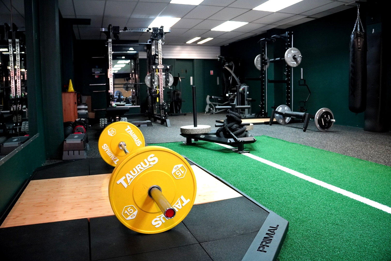 High-end luxury gym interior